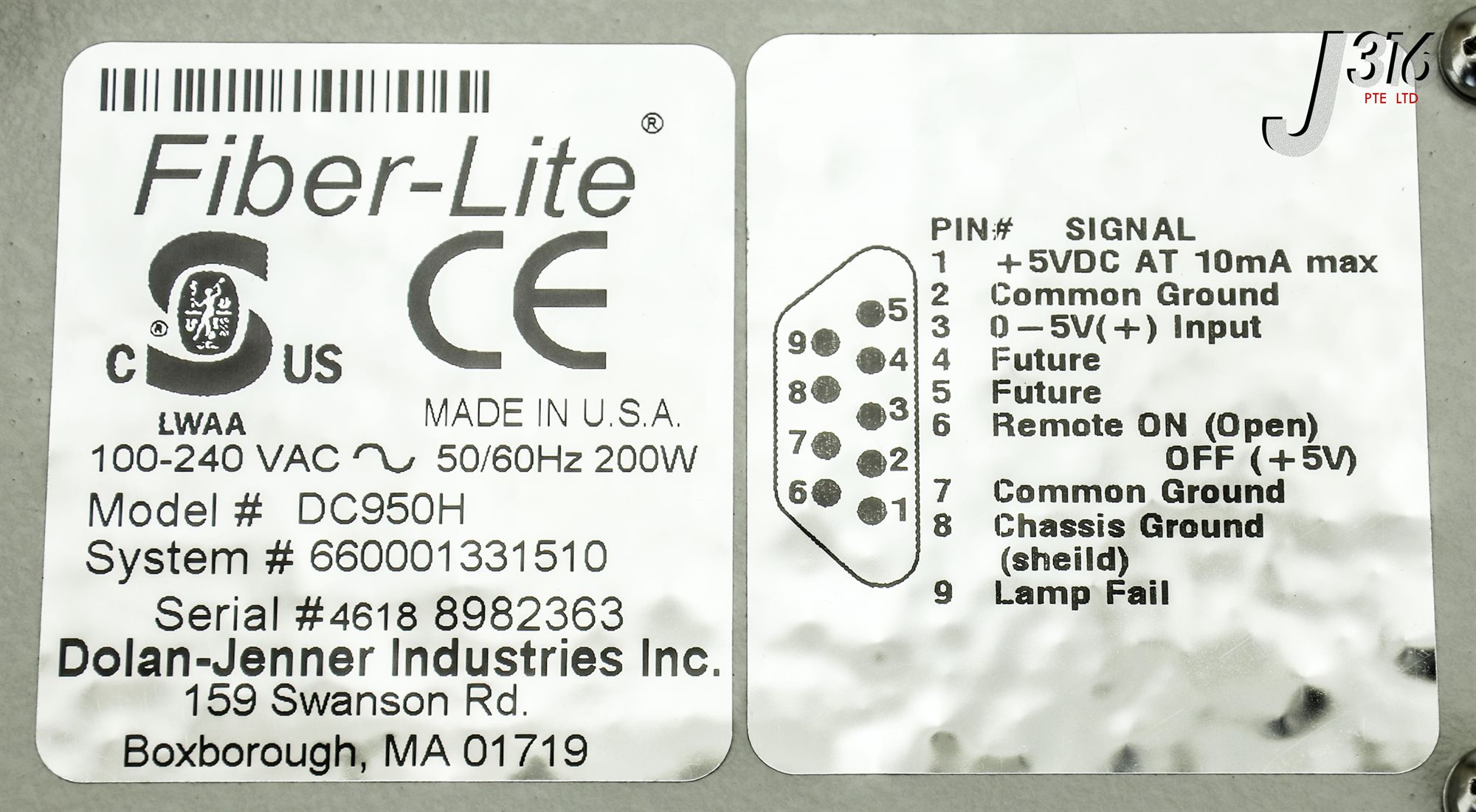 23259 DOLAN-JENNER FIBER-LITE ILLUMINATOR, DC950, 660001331510